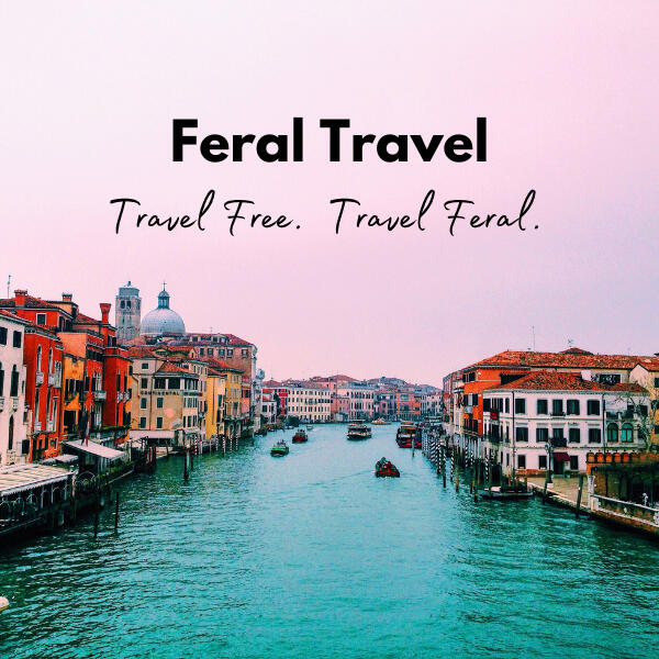 Sunset over a Venice canal in Italy research guide by Feral Travel